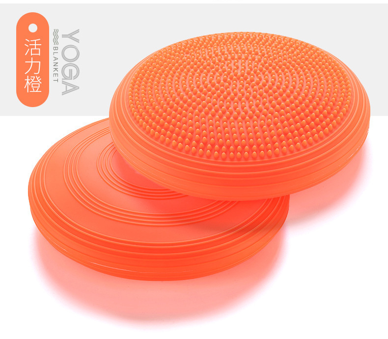 Picture of Yoga Massage Mat Balance Mat Round Inflatable Massage Cushion Sports Fitness Thickened Explosion-proof Balance Trainer