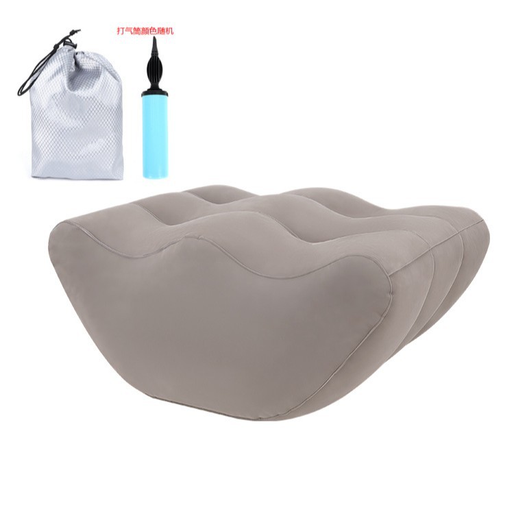 Picture of Inflatable Leg Pillow Raising Foot Pillow Bed Artifact Decompression Pillow Knee Relaxation Fatigue Relief Trapezoidal Leg Cushion in stock