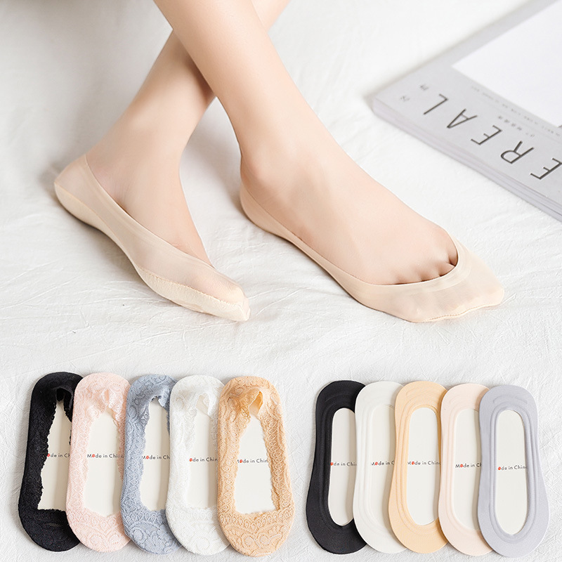 Ice Silk Boat Socks Women's Invisible Socks Internet Popular Socks Stall Supply Thin Mesh Breathable Women's Socks