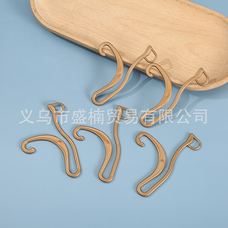 New plastic bag hook three-color PP word hook stockings socks packaging fixed hook store display hook wholesale