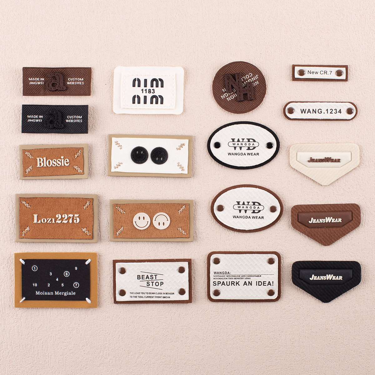 Fashion three-dimensional printing letter cloth stickers personalized clothing decorative cloth stickers can be sewn can be ironed multi-functional cloth stickers