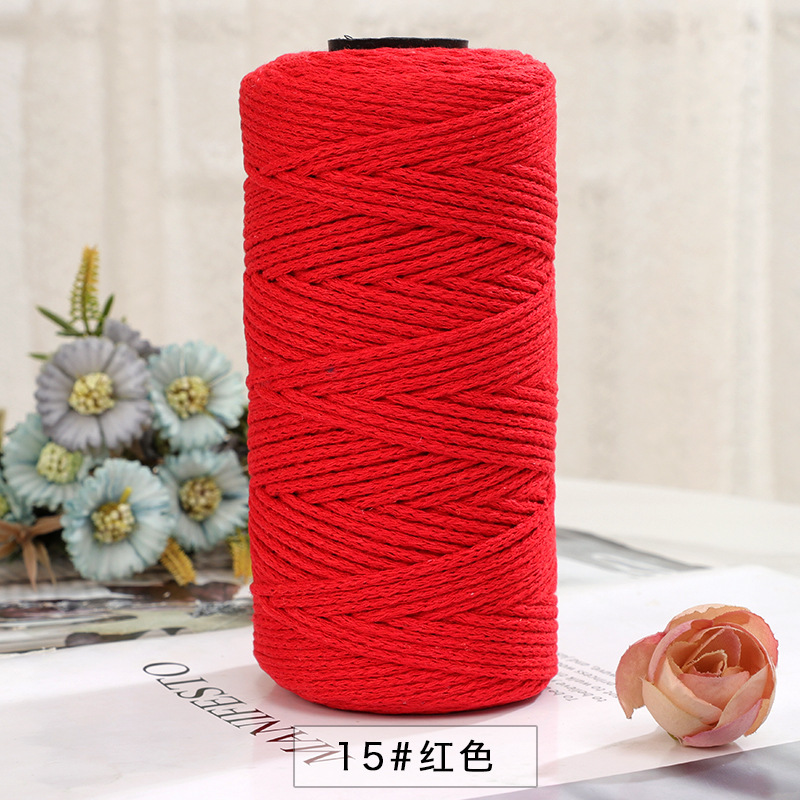 Picture of Explosions 2mm round strand hollow yarn European-style hook bag hollow Diy thread color multi-hand crochet collocation