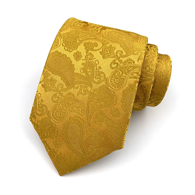 Picture of Tie Men's Polyester Jacquard Fabric Tie Cashew Flower Paisley 18 Color Men's Tie Factory Wholesale