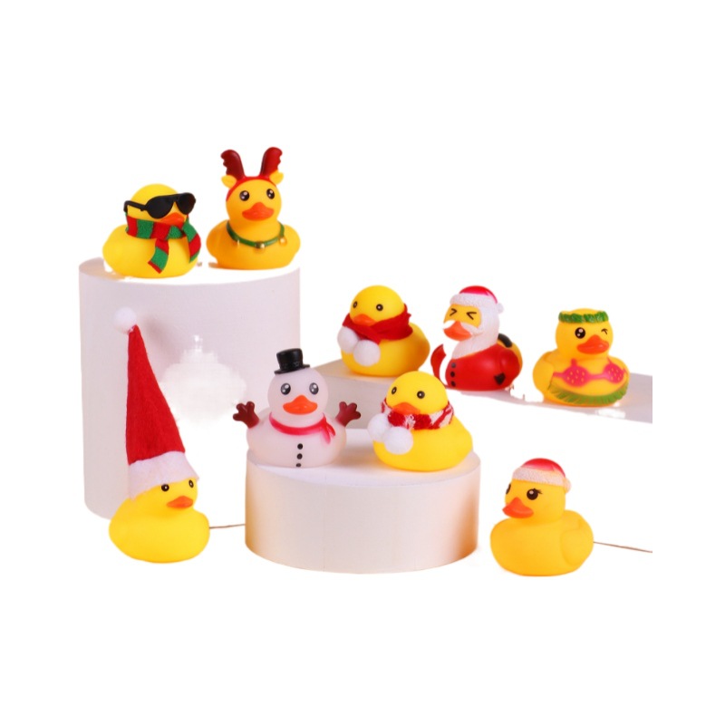 Picture of Christmas Little Duck Advent Calendar Box Countdown Blind Box Cross Border Amazon Rubber Duck Toy suit