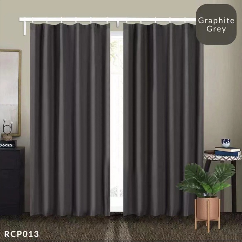 Picture of Cross-Border Southeast Asian Curtain Fabric, Polyester Window Screen, Hook-Style Curtain Fabric, Blackout and Sunshade Wholesale, Modern and Simple