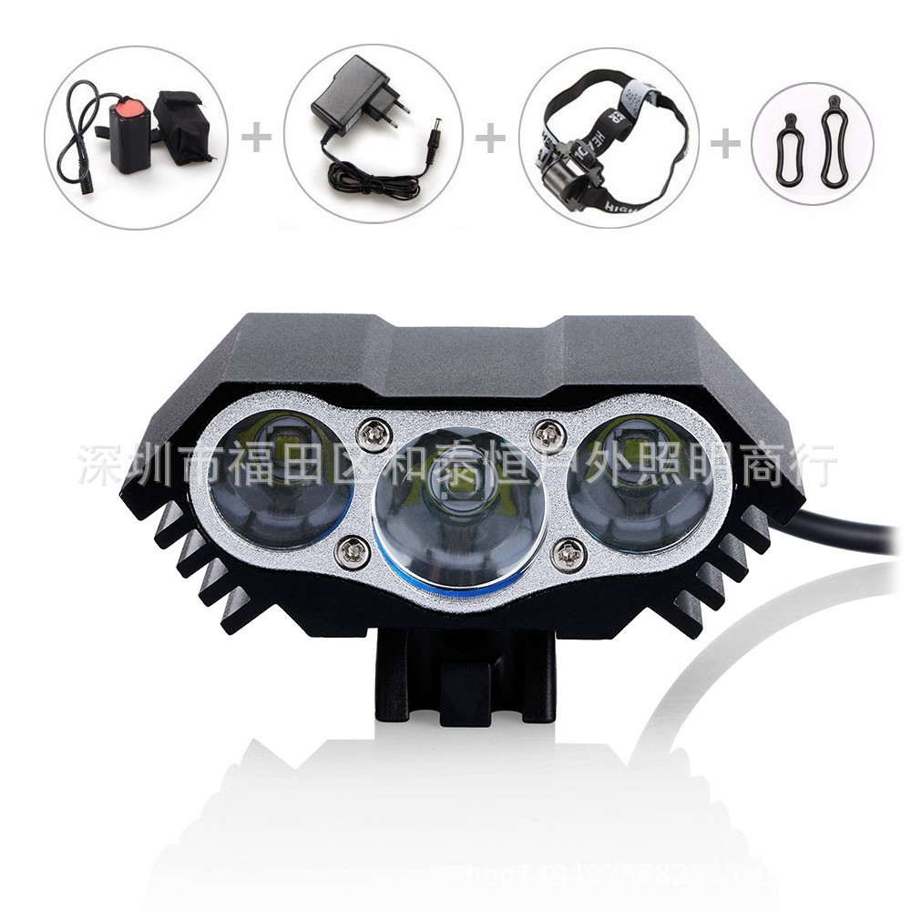Cross-border hot sale 3T6 owl bike headlight X3 N3 T6 rechargeable mountain cycling light bright LED headlight