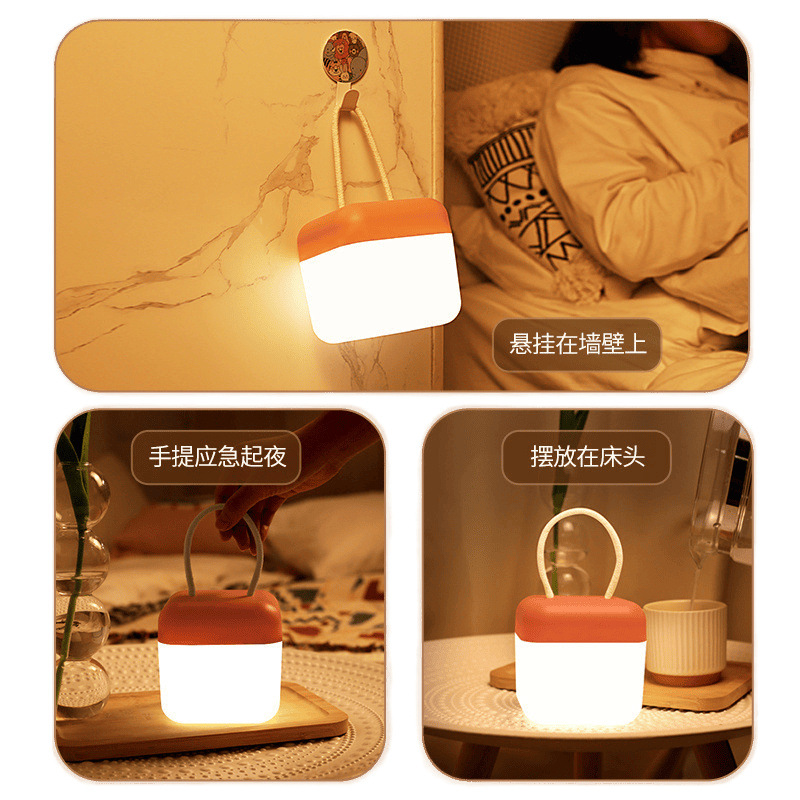 Picture of Night light charging student dormitory bed with bedside study desk lamp hanging hanging portable