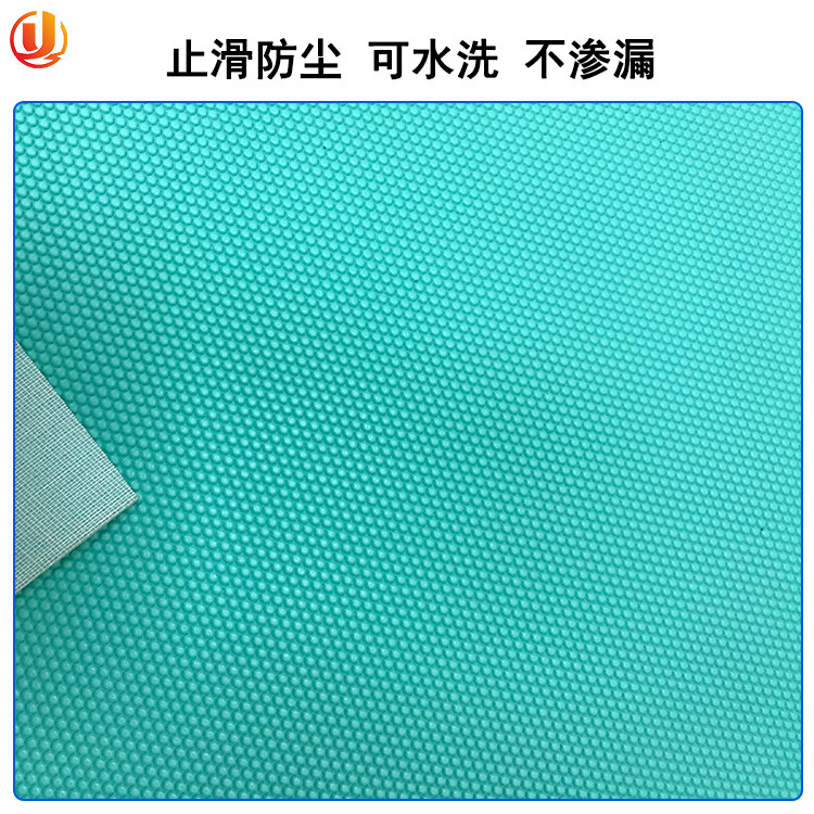 Picture of PVC polka dot non-slip plastic drip cloth clean room non-slip soft sole wear-resistant sock sole non-woven fabric PVC foam soft rubber bottom