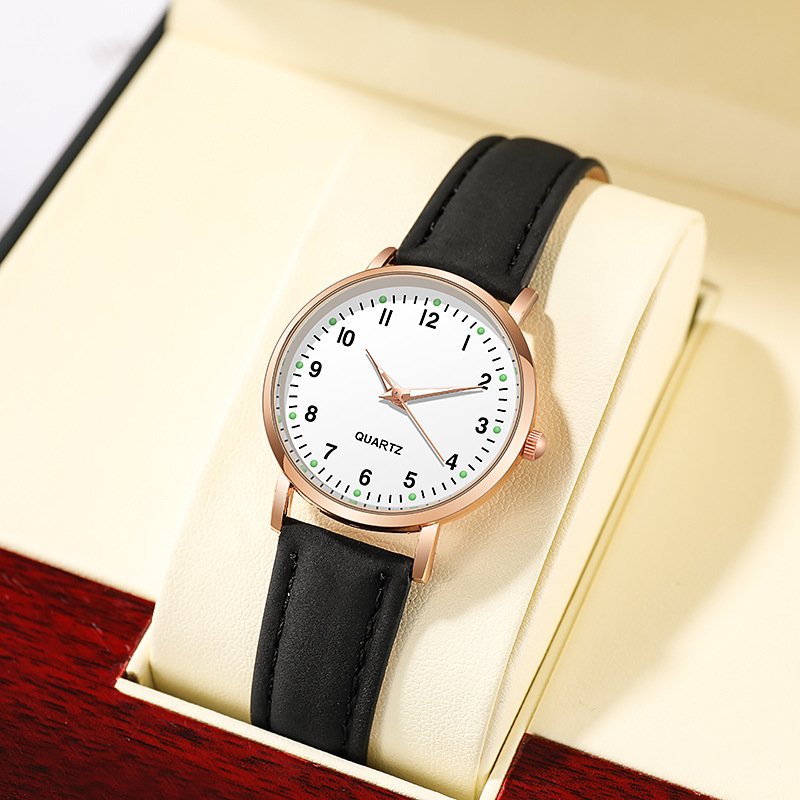 Picture of New Simple Digital Luminous Watch for Men and Women Students Small Fresh Frosted Leather Casual Watch Women's Quartz Watch