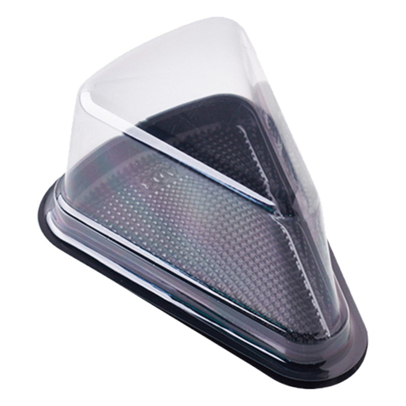 Triangle cake box 6 inch 8 inch lasagna mousse cake box cut pieces baking transparent pastry packaging box