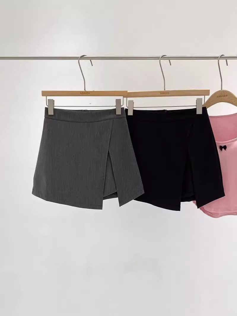 Suit Skirt Women's 2024 Autumn New Hip Skirt Anti-slip Skirt High Waist Split Fashion A- line Skirt