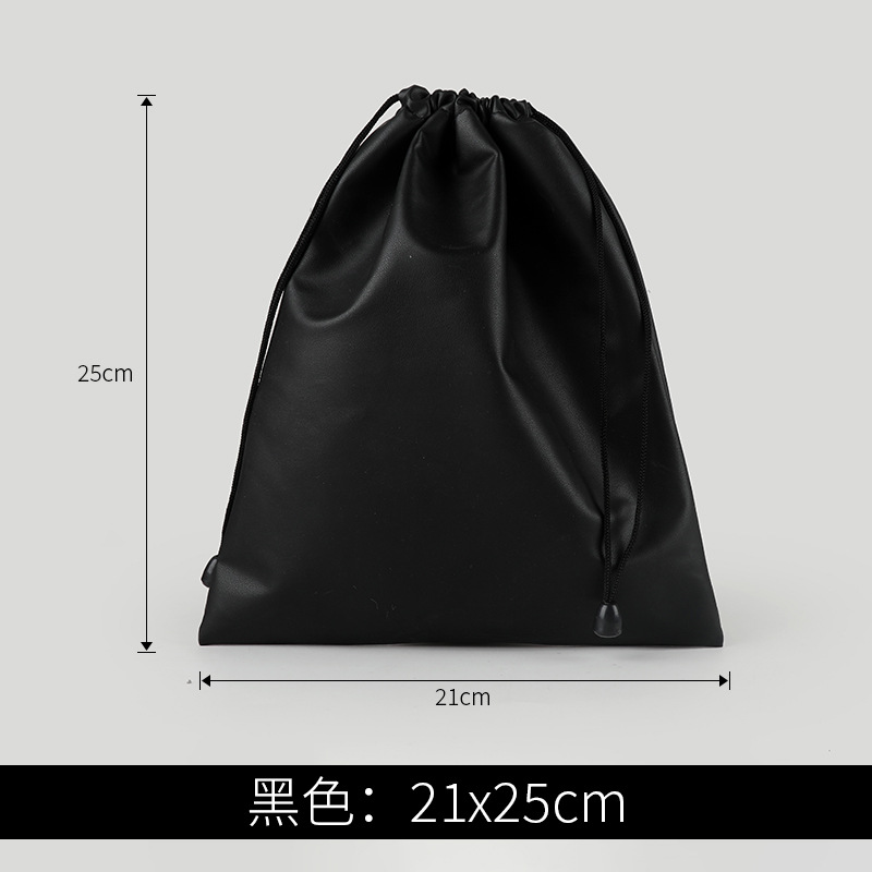 Picture of Color pu mobile power headset waterproof cloth bag mobile phone charging treasure drawstring pocket jewelry storage bag printing