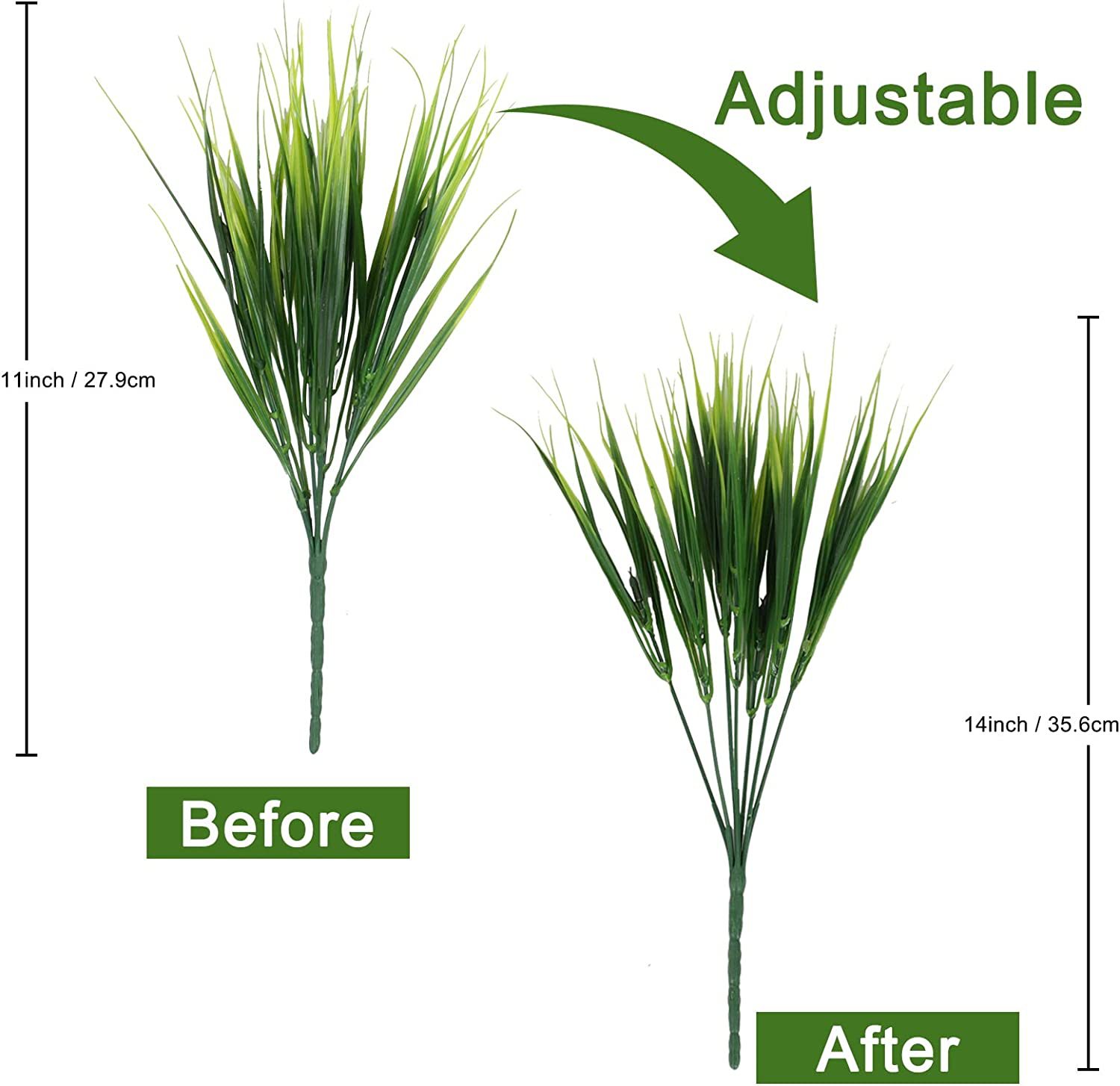 Picture of Cross-border artificial green plant 7 fork plastic flower spring grass rosemary stem Persian Fern eucalyptus inside and outside decorative partition plug