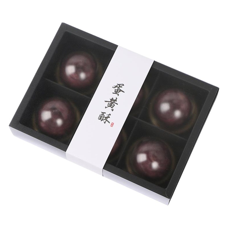 Wholesale Mid-Autumn moon cake packaging box 6-grain egg yolk crisp snow Mei Niang baking paper box frosted transparent box direct sales