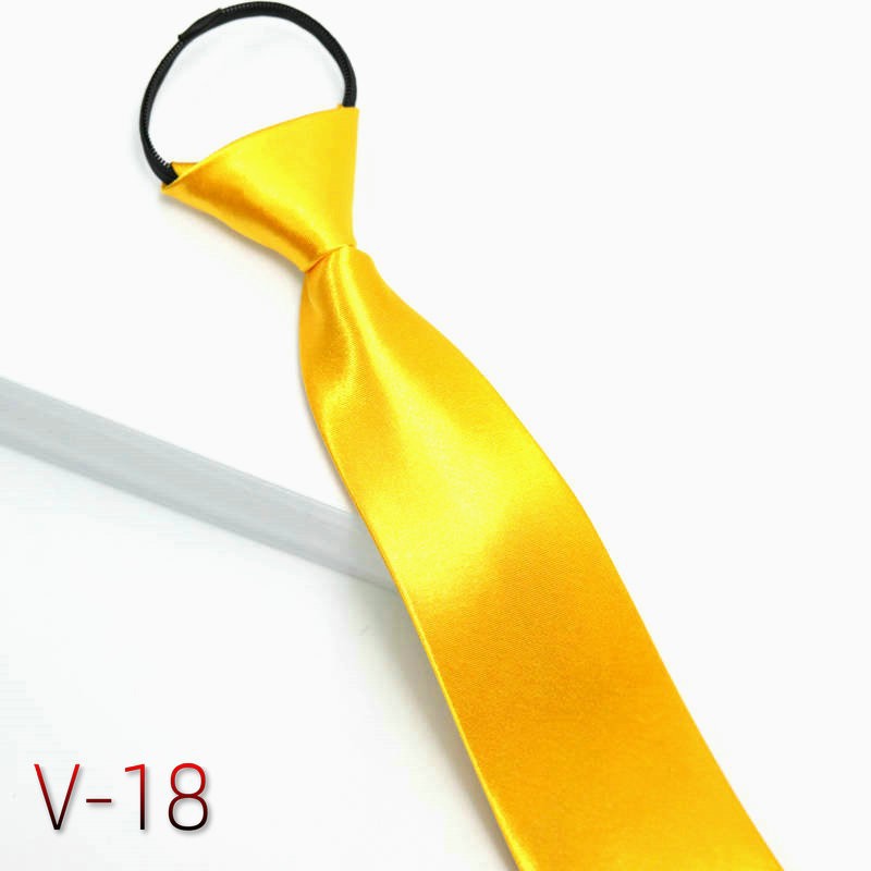 Picture of Men's business formal wear stripe free zipper wholesale lazy tie 8CM logo LOGO factory wholesale