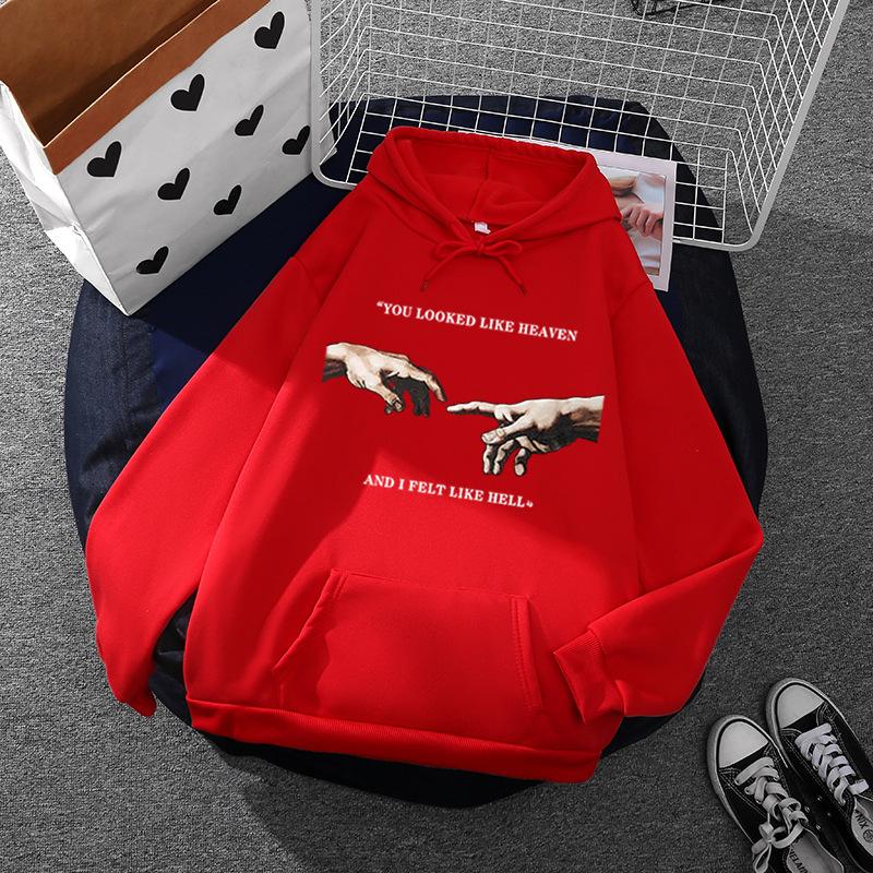 Picture of 2021 cross-border European and American wind cross-border foreign trade loose support small batch LOGO printing hoodie a generation of hair