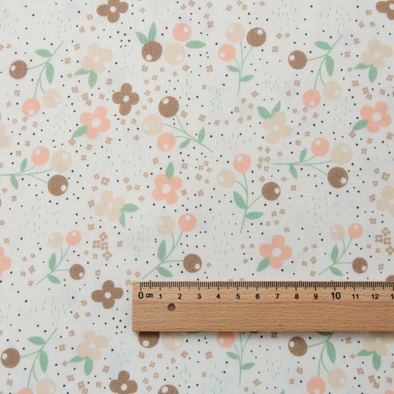 Picture of 20 Pieces of Artificial Cotton Fabric Floral Plant Handmade Clothing Dress Summer Cool Quilt Cotton Silk Cotton Silk Fabric