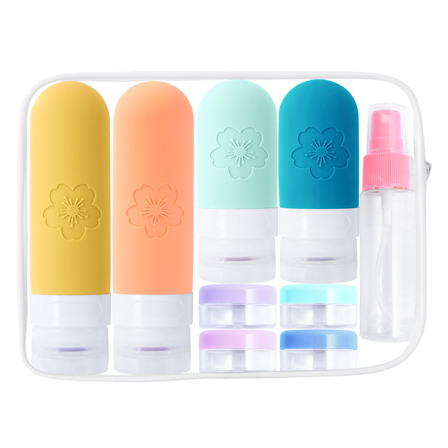 in stock New 2024 Cross-border Travel Toiletries Bottle Travel Container Leak-proof Silicone Portable Storage