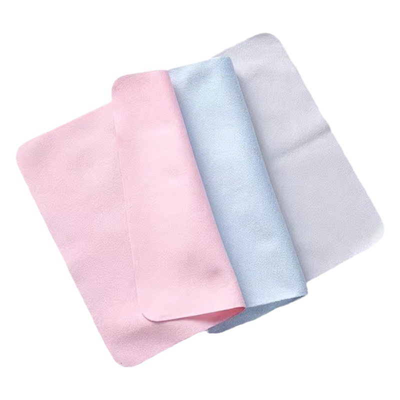 Solid Color Glasses Cloth Kitchen Quick Absorbent Wipe Cleaning Towel No Hair Drop Wipe Glass Wipe Microfiber Square Towel