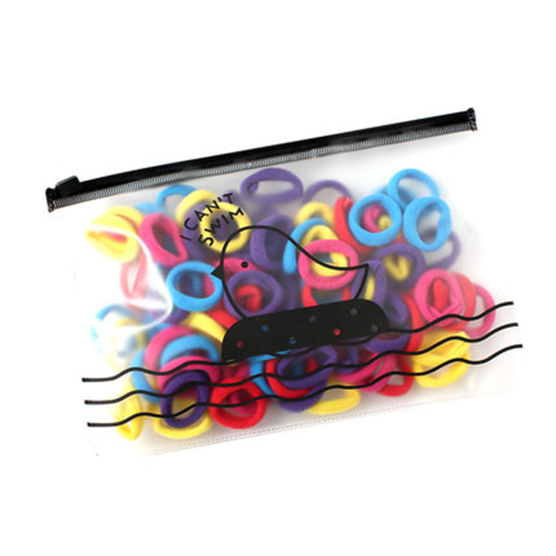 Picture of South Korea small size hair band baby towel ring does not hurt hair rubber band Girl's colorful cute hair tie children's hair accessories