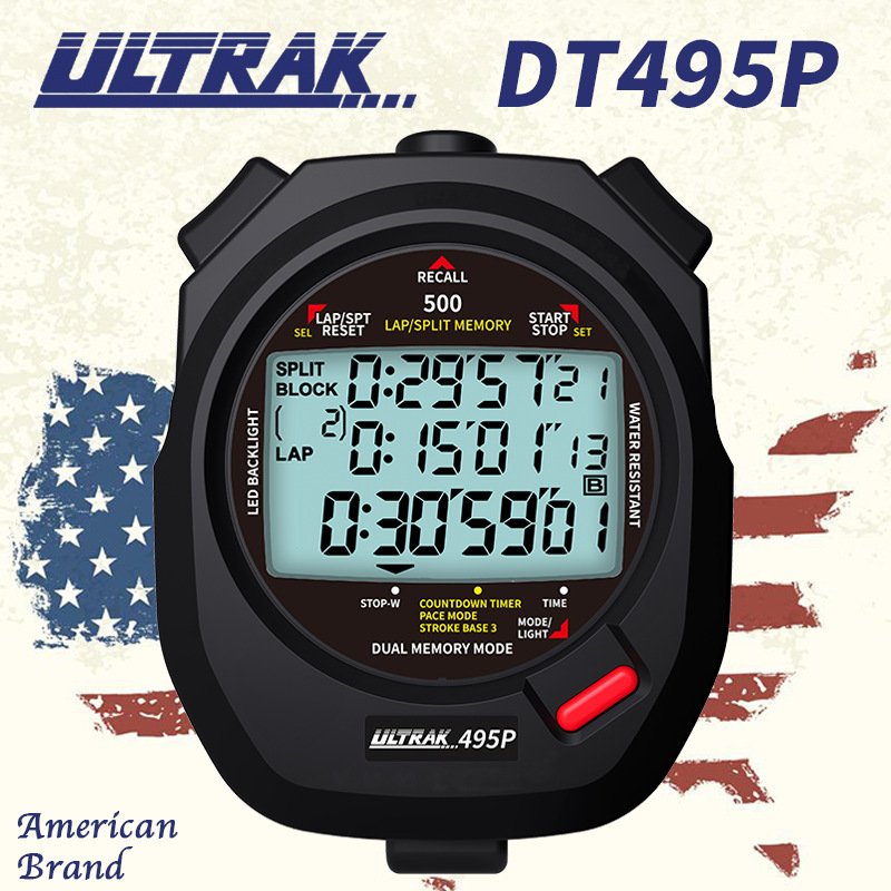 Picture of Electronic stopwatch DT495P Dinger ULTRAK Osek 500 Channel 3 Row Display Timer Track and Field Training