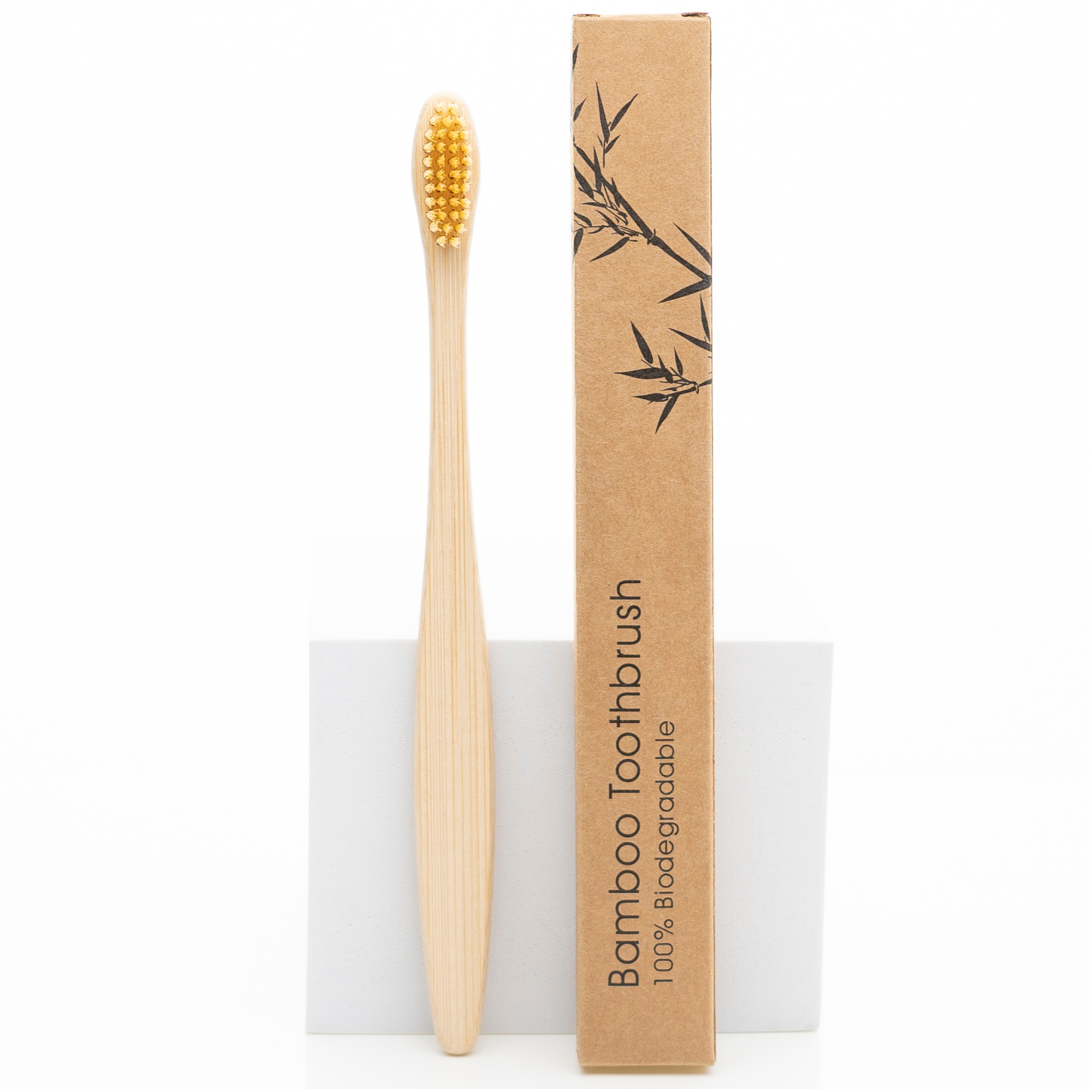 Picture of Hotel Disposable Bamboo Toothbrushes, Multi-Color Soft and Hard Bristles, Biodegradable Bamboo Toothbrushes, Customizable with Logo, Set Packaging