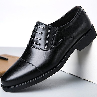 Men's Shoes New Business Casual Leather Shoes Men's Comfortable Soft Sole Work Shoes Black Soft Surface Casual Shoes Leather Shoes Wholesale
