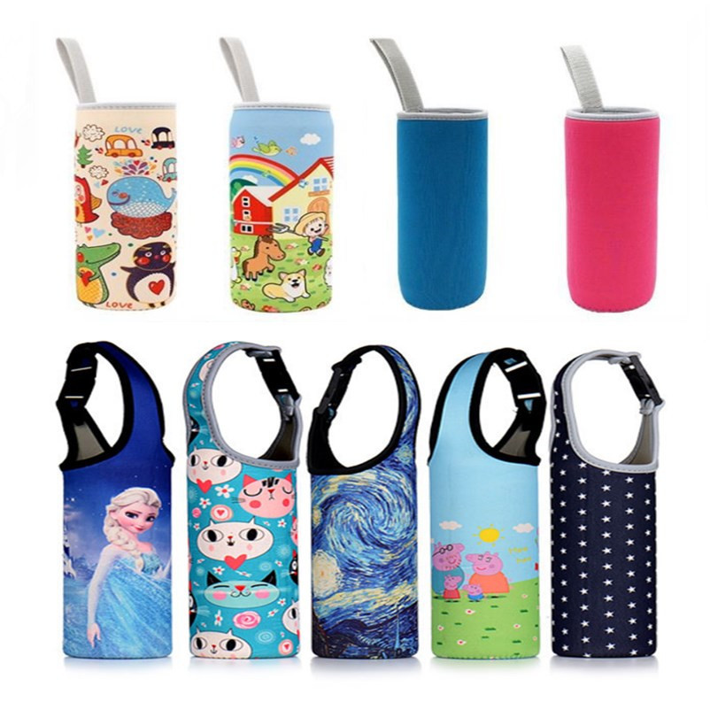 Picture of Manufacturers produce diving material water cup cover portable lemon cup protective cover portable cross-belt sports water bottle cover