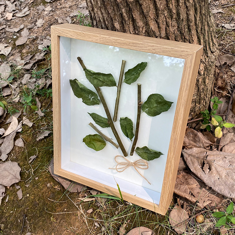 Picture of Stereo Hollow Dried Flower Photo Frame Handmade Clay Picture Frame Table Immortal Flower Butterfly Specimen Frame DIY Frame Wholesale