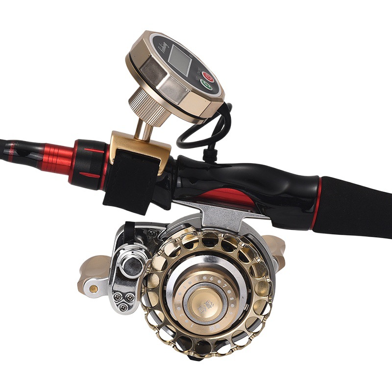 Comelon Digital Display Raft Wheel High Speed Ratio Magnetic Slow Down Bridge Fishing Automatic Cable All-metal Anti-rust Sea Fishing Raft Fishing Wheel