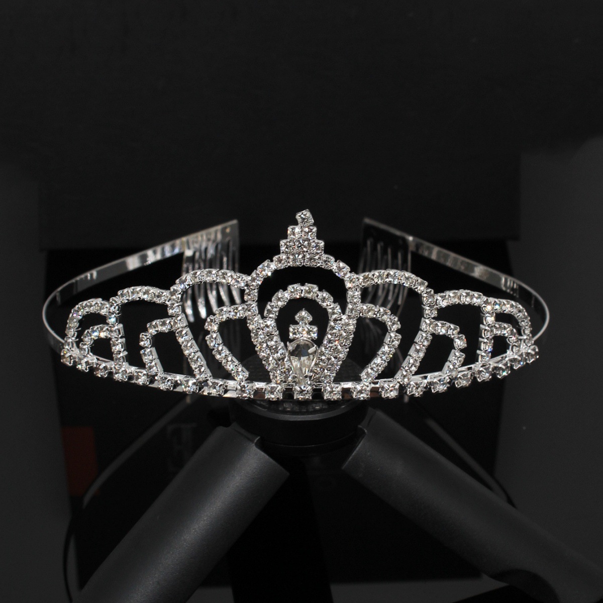 Cross-border Princess Birthday Copper Claw Rhinestone Crown Headband Performance Girls Headwear Bride Wedding Crown Amazon