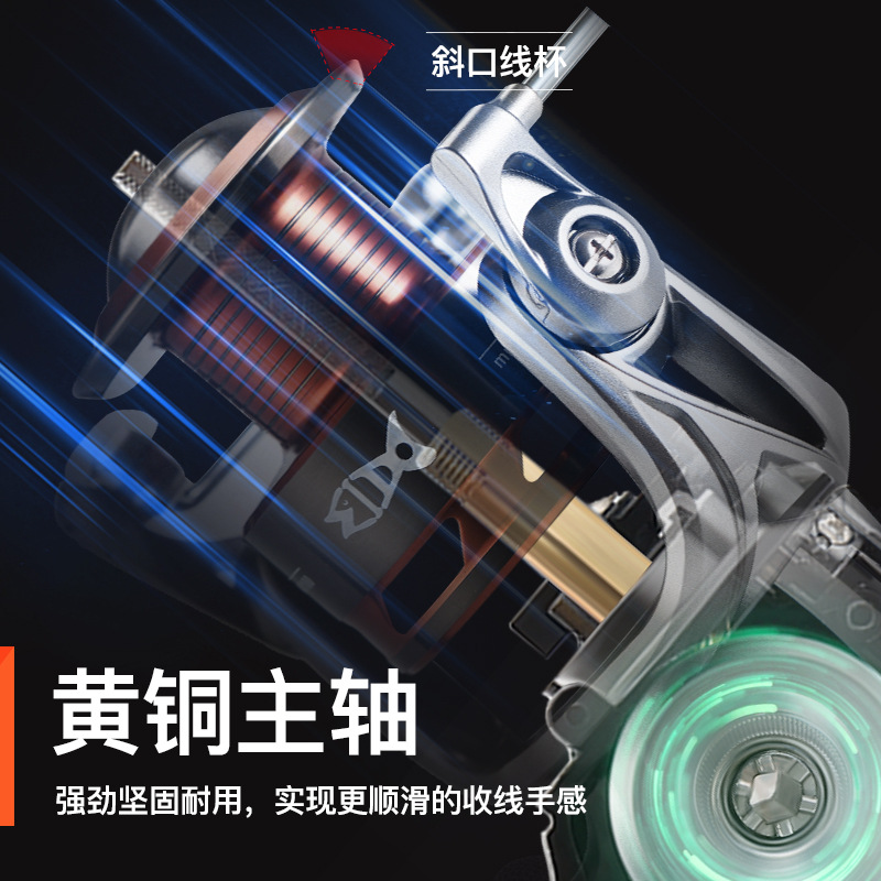 Picture of Cross-border new Luya spinning wheel all-metal wire Cup fishing wheel sea fishing smooth long-cast fishing wheel fishing wheel wholesale