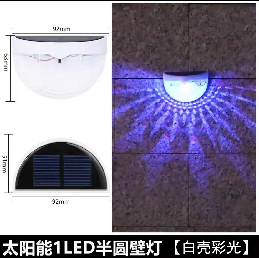 Picture of Solar Garden Light Outdoor Waterproof Garden Villa Decorative Arrangement Ambience Landscape Light Enclosure Railing Night Light
