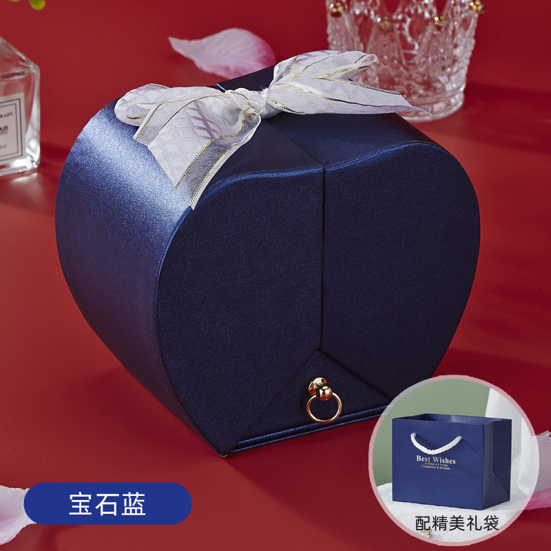 Picture of Love Apple Rose Jewelry Box Necklace Ring Hand Jewelry Send Friends Tanabata Christmas Birthday Gift Box
