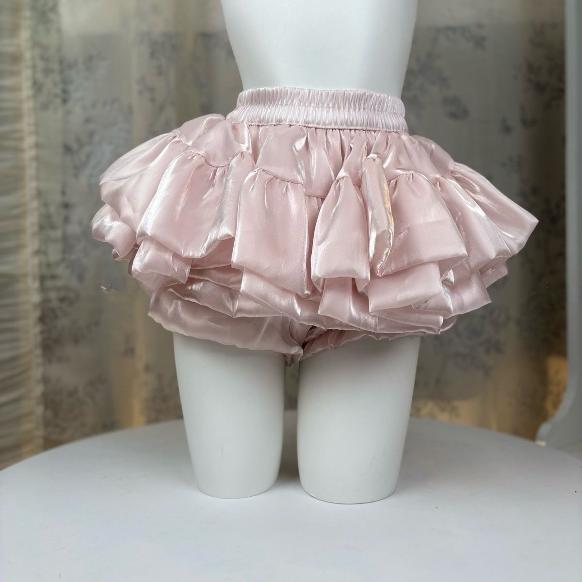 2025 summer new sweet hot girl white pure desire cake skirt women's 2025 summer new high-waisted slimming puff