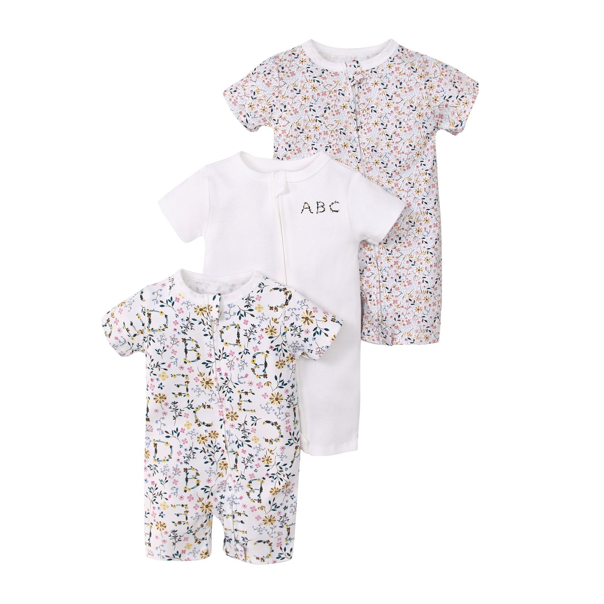 Picture of Foreign trade children's clothing summer baby jumpsuit short sleeve double zipper climbing clothing newborn baby gift box for cross-border