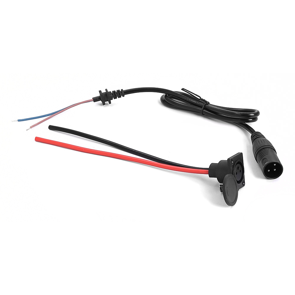 Picture of Electric scooter bicycle universal three-pin Cannon charging port charger output line male and female plug socket