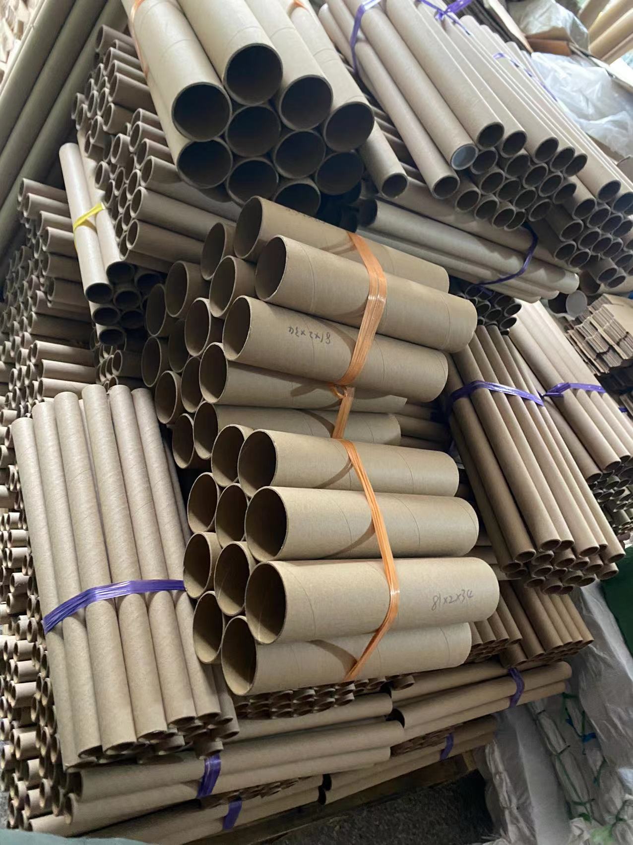 Picture of Yiwu paper tube barrel round kraft paper tube creative handmade diy poster tube paper wrapping paper painting and calligraphy barrel label tube