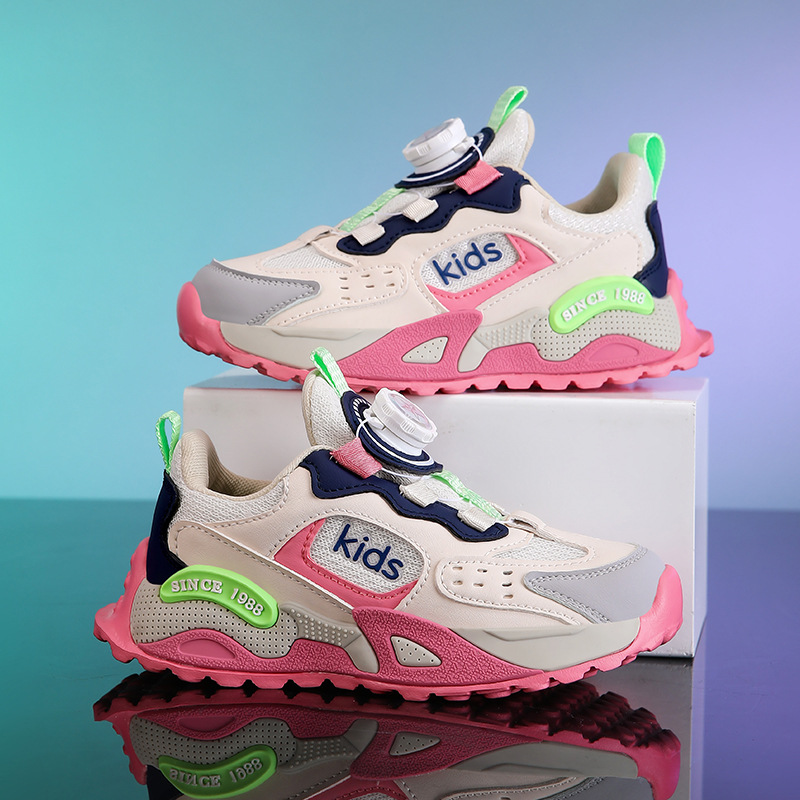 Children's Sports Shoes, Girls' Shoes, New Autumn Breathable Mesh Running Shoes for Older Kids, Casual Girls' Shoes, Trendy Kids' Shoes