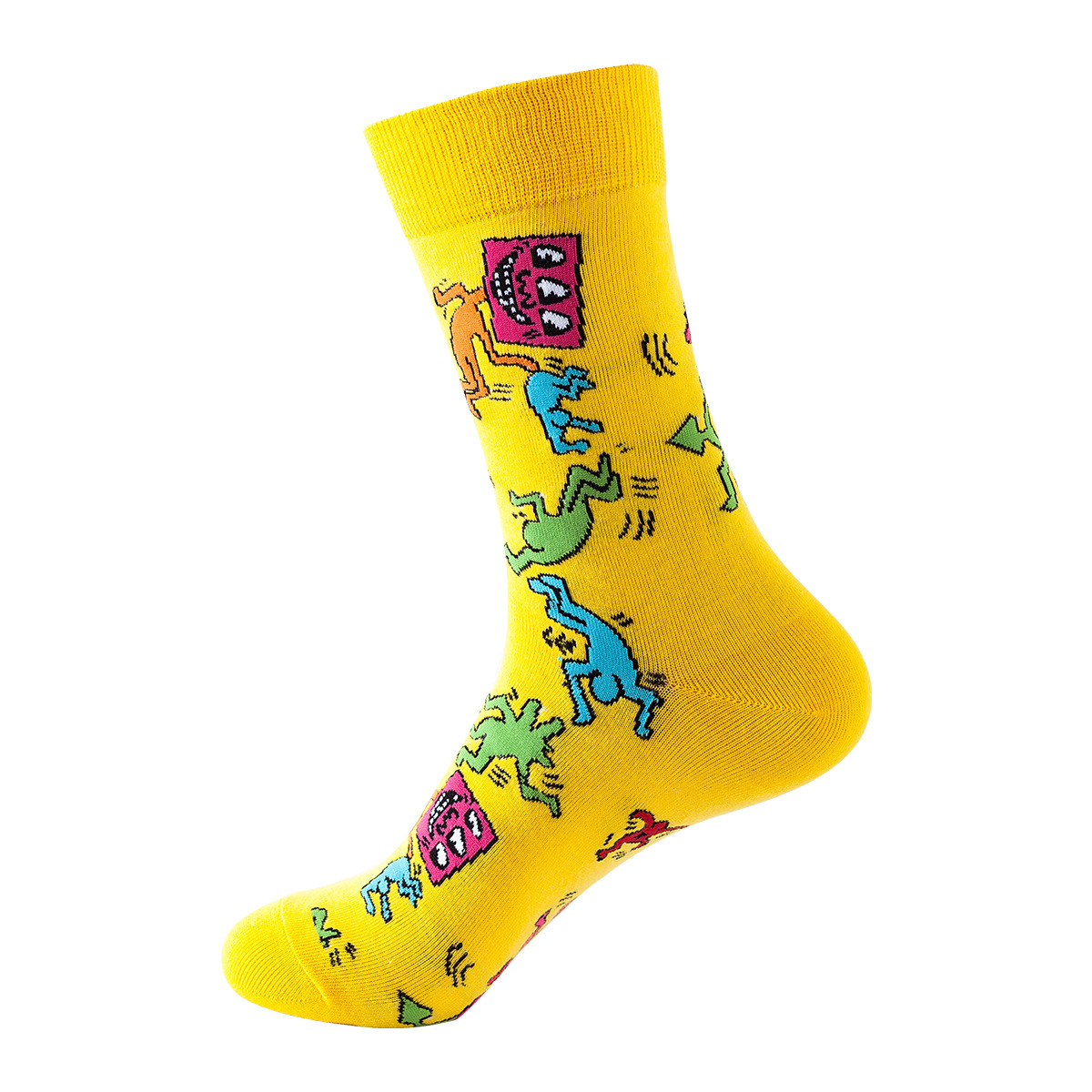 Picture of New Amazon Mid-Calf Socks for Men, Cotton, Women's European and American Ins Style Autumn and Winter Internet Celebrity Trendyy Socks Wholesale