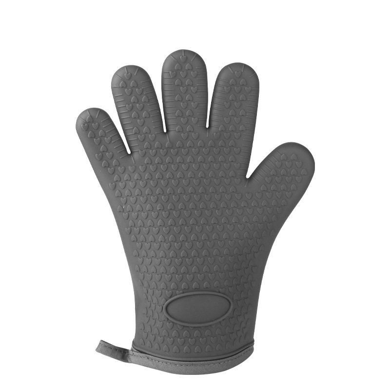 Picture of Microwave oven silicone anti-scalding gloves baking oven special heat insulation gloves wholesale thick high temperature kitchen household