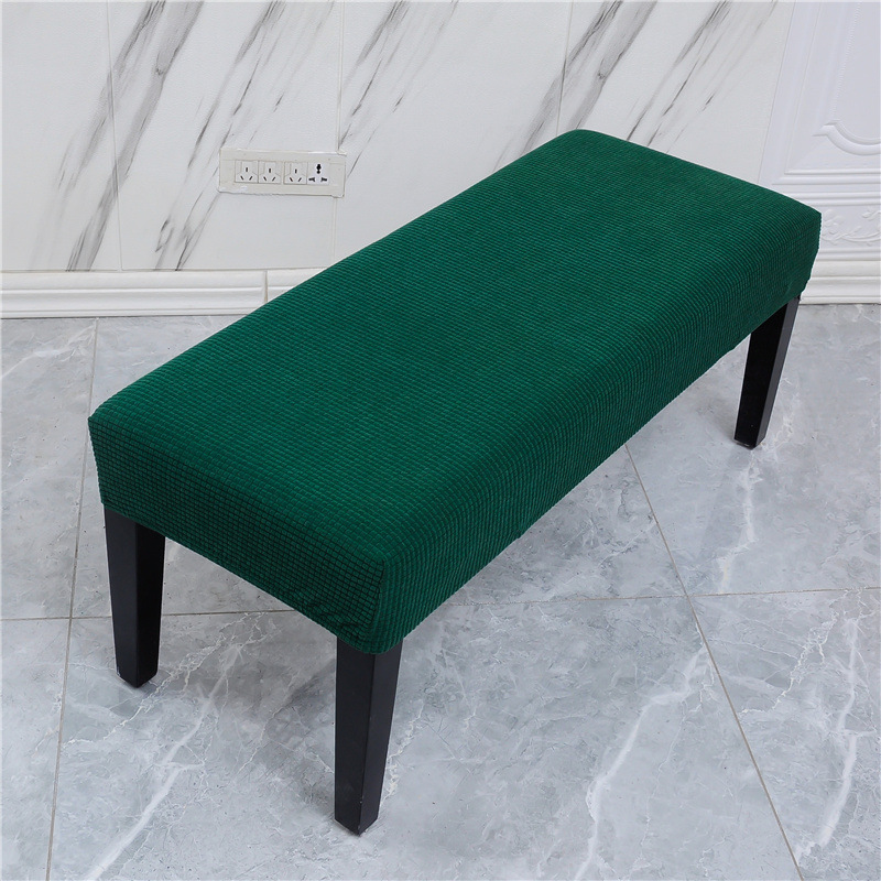 Picture of Elastic Household Long Bench Cover Corn Plaid Thickened Piano Cover Makeup Stool Cover Shoe Changing Stool Cover