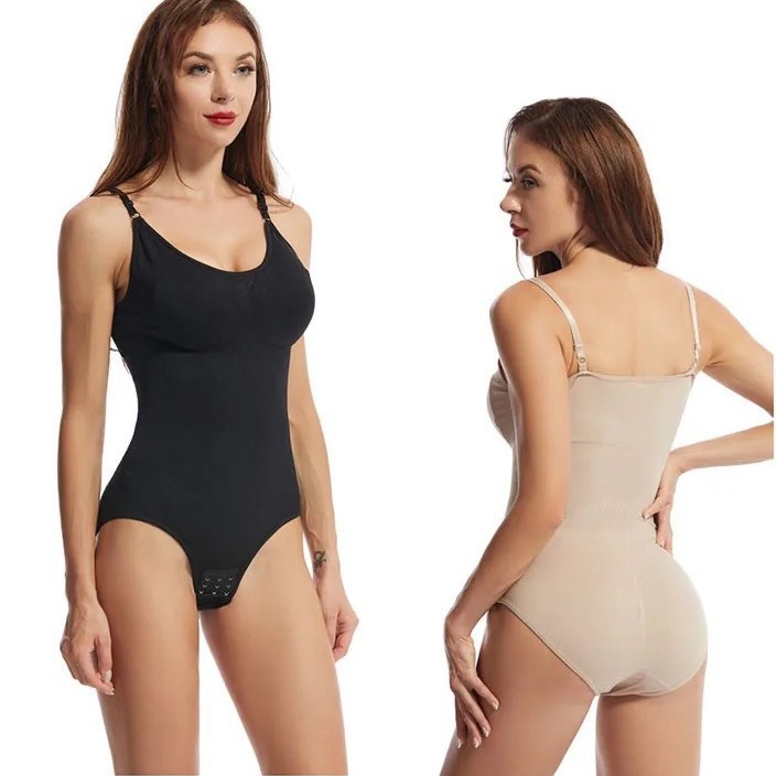 Amazon Independent Site Cross-Border One-Piece Women's Shapewear Tummy Control Pants Open-Crotch Butt-Lifting Camisole Underwear Elastic Body Shaper