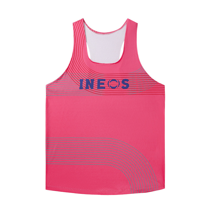 Picture of ZD longitudinal end men's track and field marathon running vest sports quick-drying breathable ultra-light mesh training suit