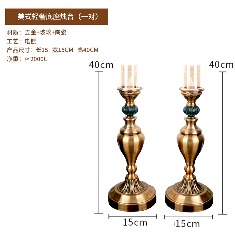Picture of American Clock Table Clock Living Room Ornaments Thickeneded Luxury Retro Table Clock Bedroom Accessible Luxury Special Clock Desktop Ornaments