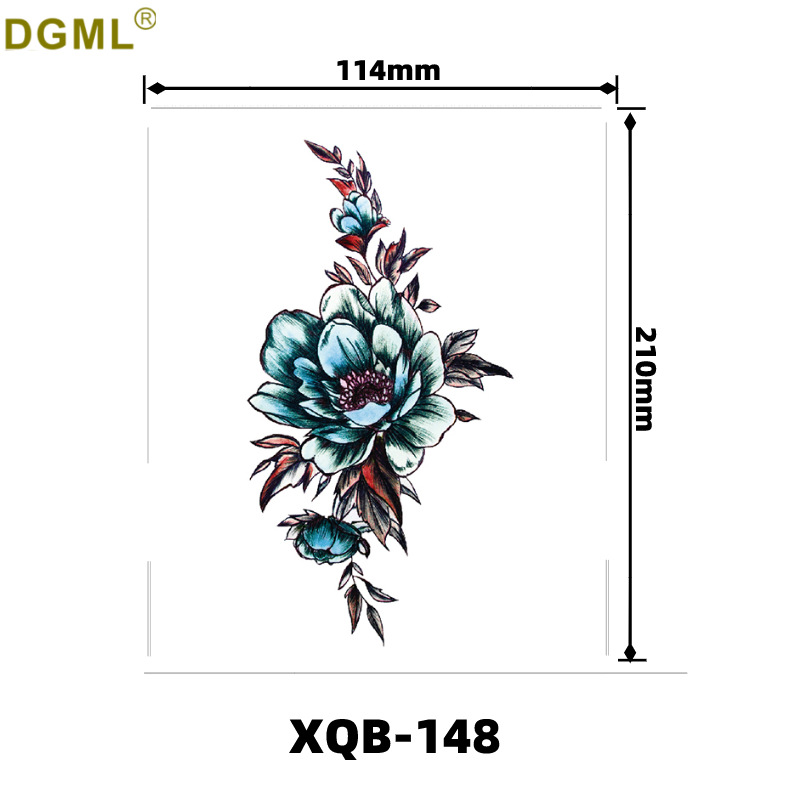 Picture of Children's cartoon flower arm sticker half arm full arm pink pig funny cross-border Henna creative color tattoo sticker wholesale