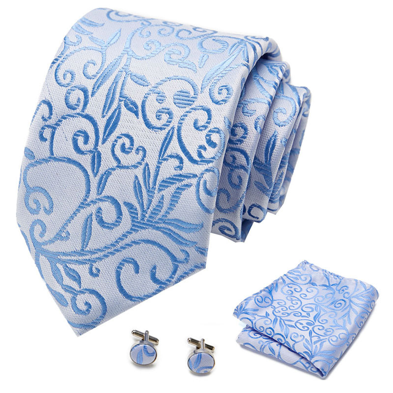 Picture of New Tie in Stock Cross-Border Hot Selling Tie Manufacturer Business Men's Formal Tie Set Ready-Made Fashion Accessories