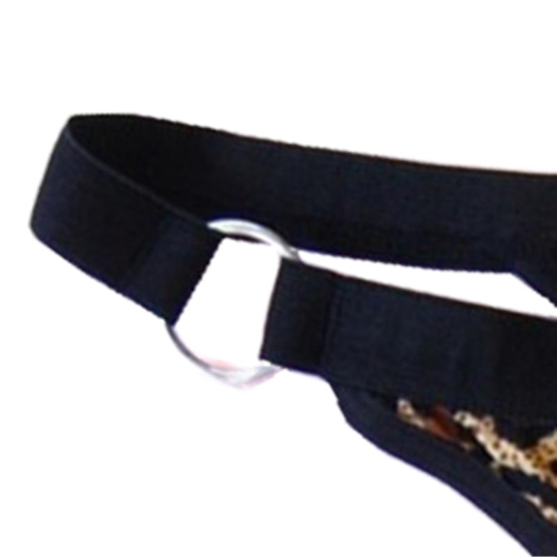 Men's sexy underwear leopard print sexy stretch pants European and American flirting underwear men's sexy underwear thong T pants