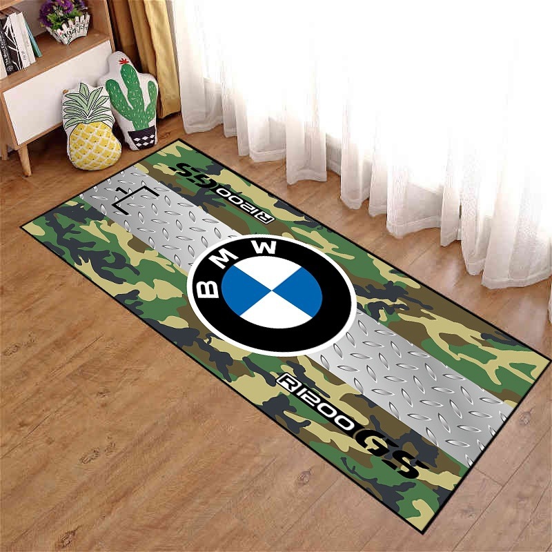 Picture of Motorcycle enthusiast carpet motorcycle display Harley Honda Ducati bedroom bedside blanket cross-border racing floor mat