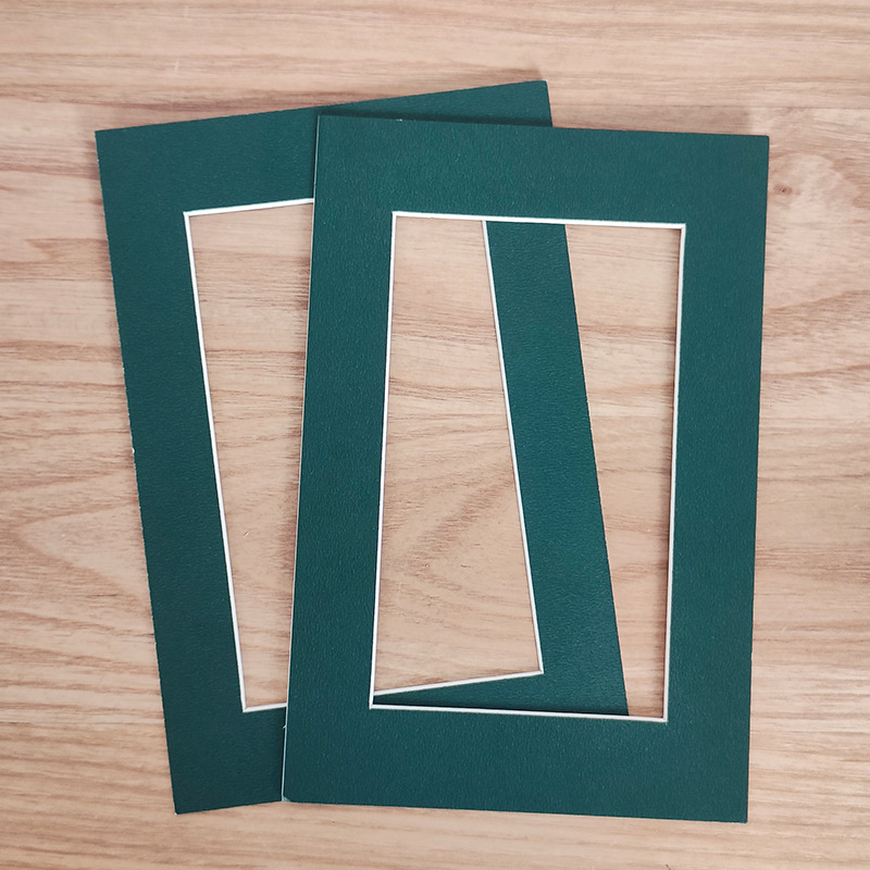 Picture of Photo frame lined with cardboard picture frame photo wall mounted white cardboard rectangular 8 inch 6 inch A4a3 cardboard wholesale